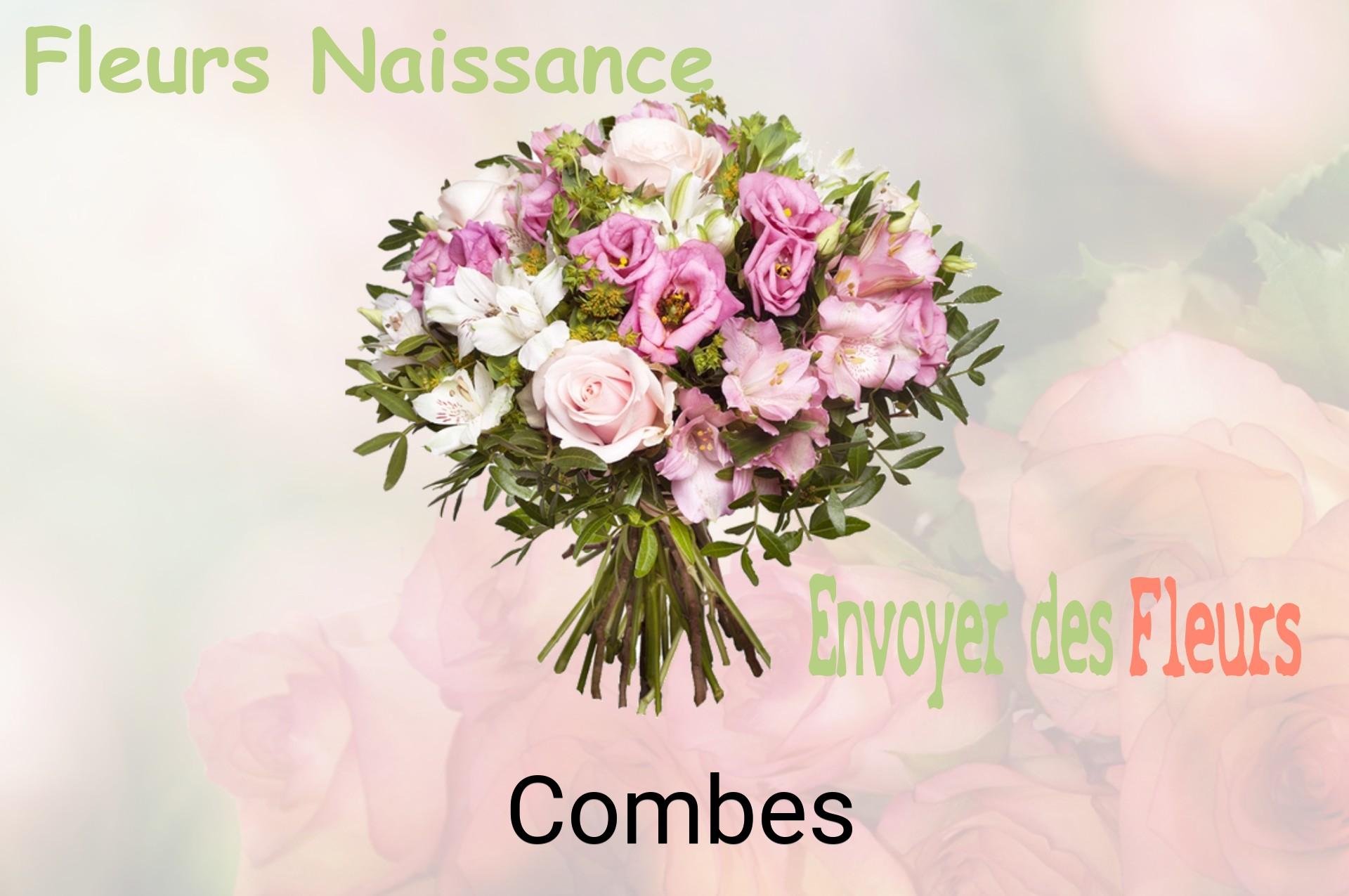 Bouquet de fleurs de naissance livré à Combes
